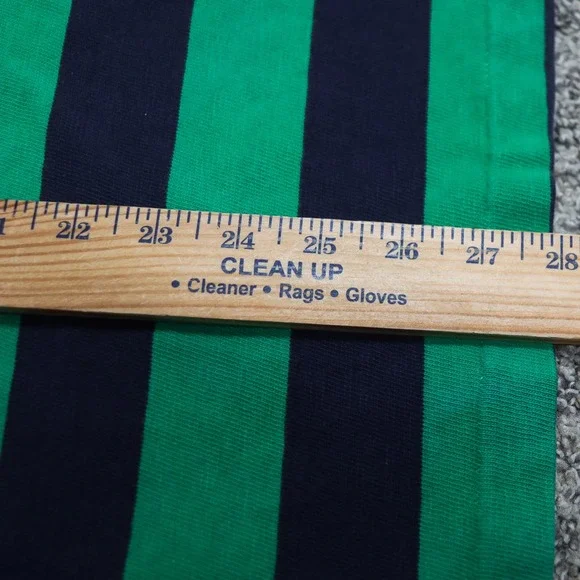 Vintage Polo Ralph Lauren RL Guide Striped Rugby Shirt Green Navy XXL Custom Fit - Picture 12 of 13